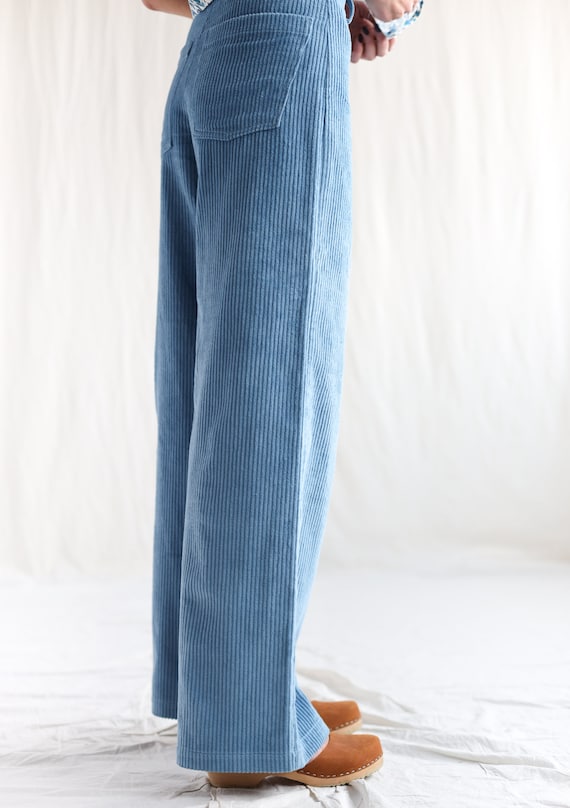 【BAON】Dopto Washing Pintuck Wide Corduroy Pants 12.5 oz 8 Wale Corduroy Trousers - Brown | Suit Pants Style