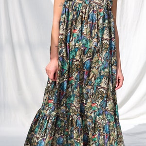 Ärmelloses Maxi-Kleid aus seidiger Baumwolle SONNY JAMES OFFON Clothing Bild 5