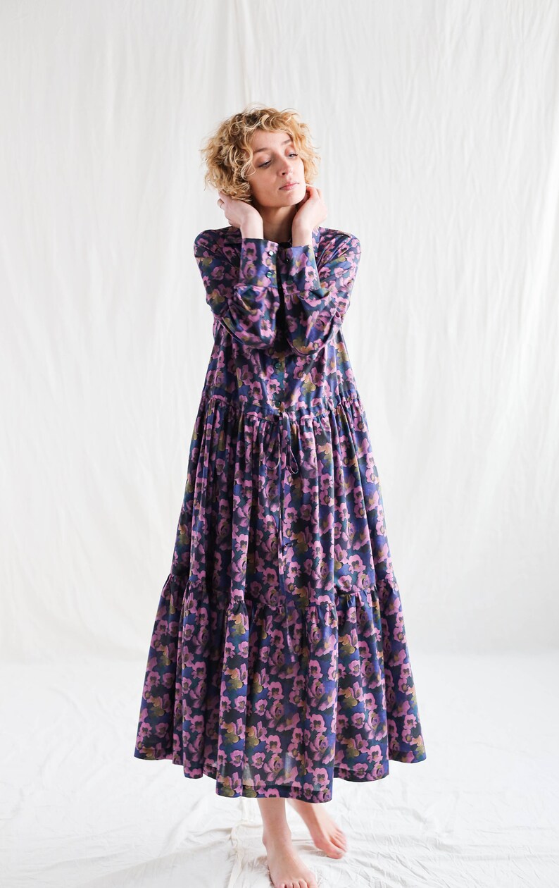 Maxi shirt dress FLEUROFFON Clothing