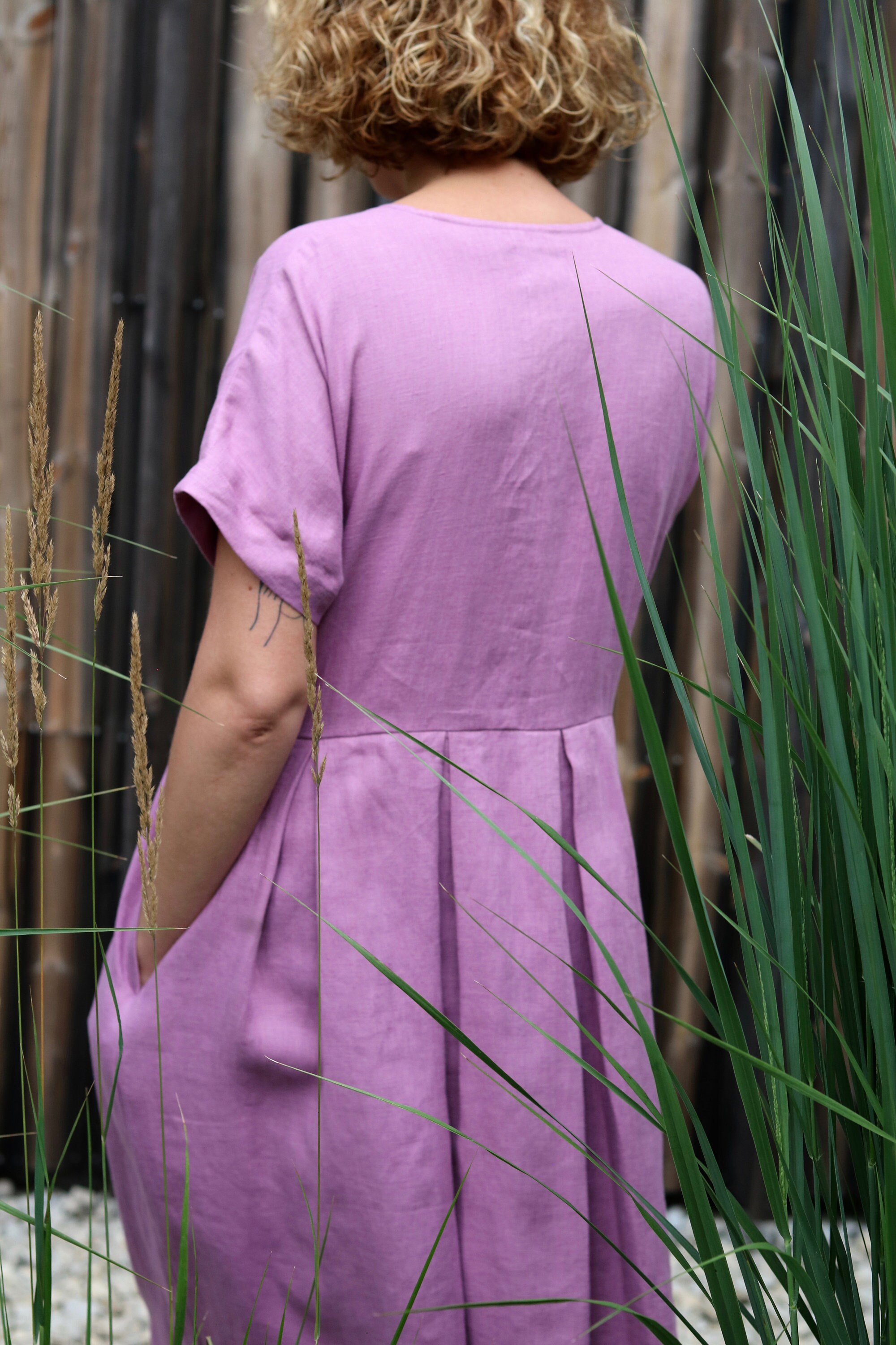 Button up Linen Dress/linen Summer Dress for Women/offon - Etsy Canada