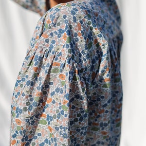 Button through floral blouse LIU OFFON CLOTHING image 4