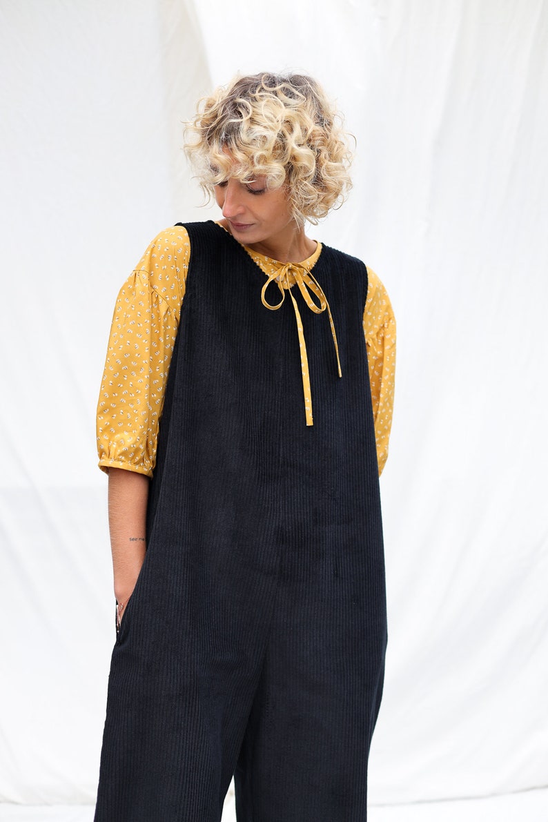 Sleeveless oversized cord jumpsuit OFFON CLOTHING image 3