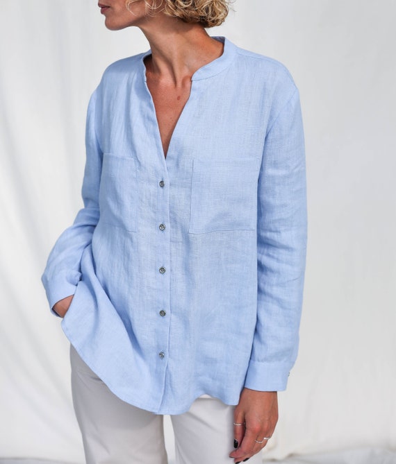 plein Veroorloven Makkelijker maken Elegant loose fit linnen shirt met lange mouwen REMI / OFFON - Etsy België plein Veroorloven Makkelijker maken Elegant loose fit linnen shirt met lange mouwen REMI / OFFON - Etsy België