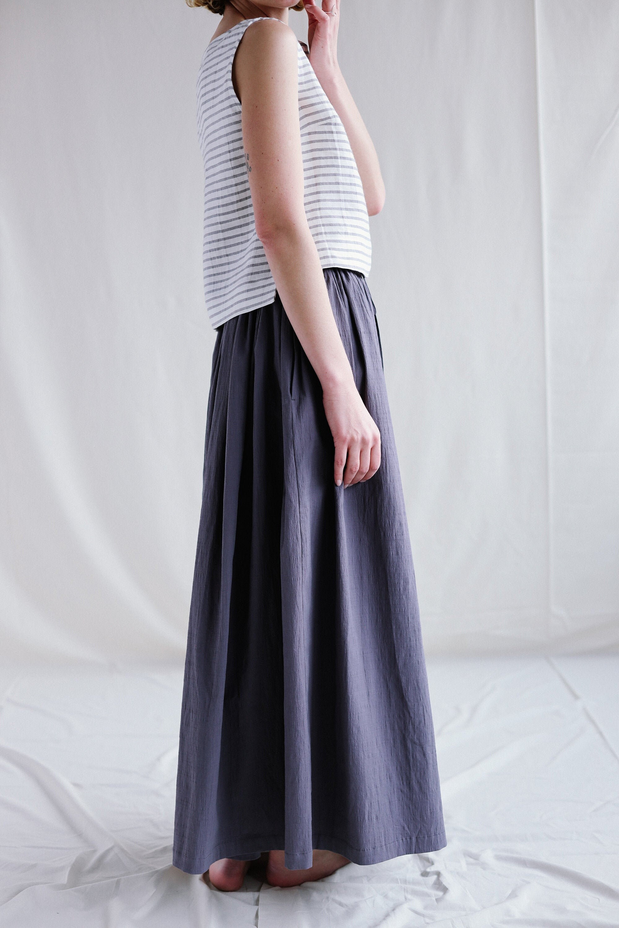 zara tiered maxi skirt