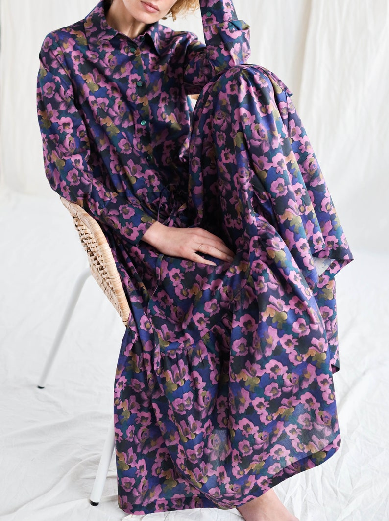 Maxi shirt dress FLEUROFFON Clothing