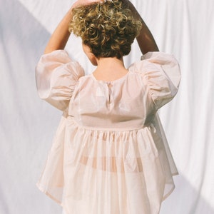 Puffy sleeve viscose organza blouse OFFON CLOTHING image 5