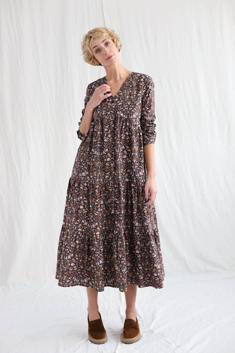 Floral tiered dress BONA / OFFON CLOTHING image 1