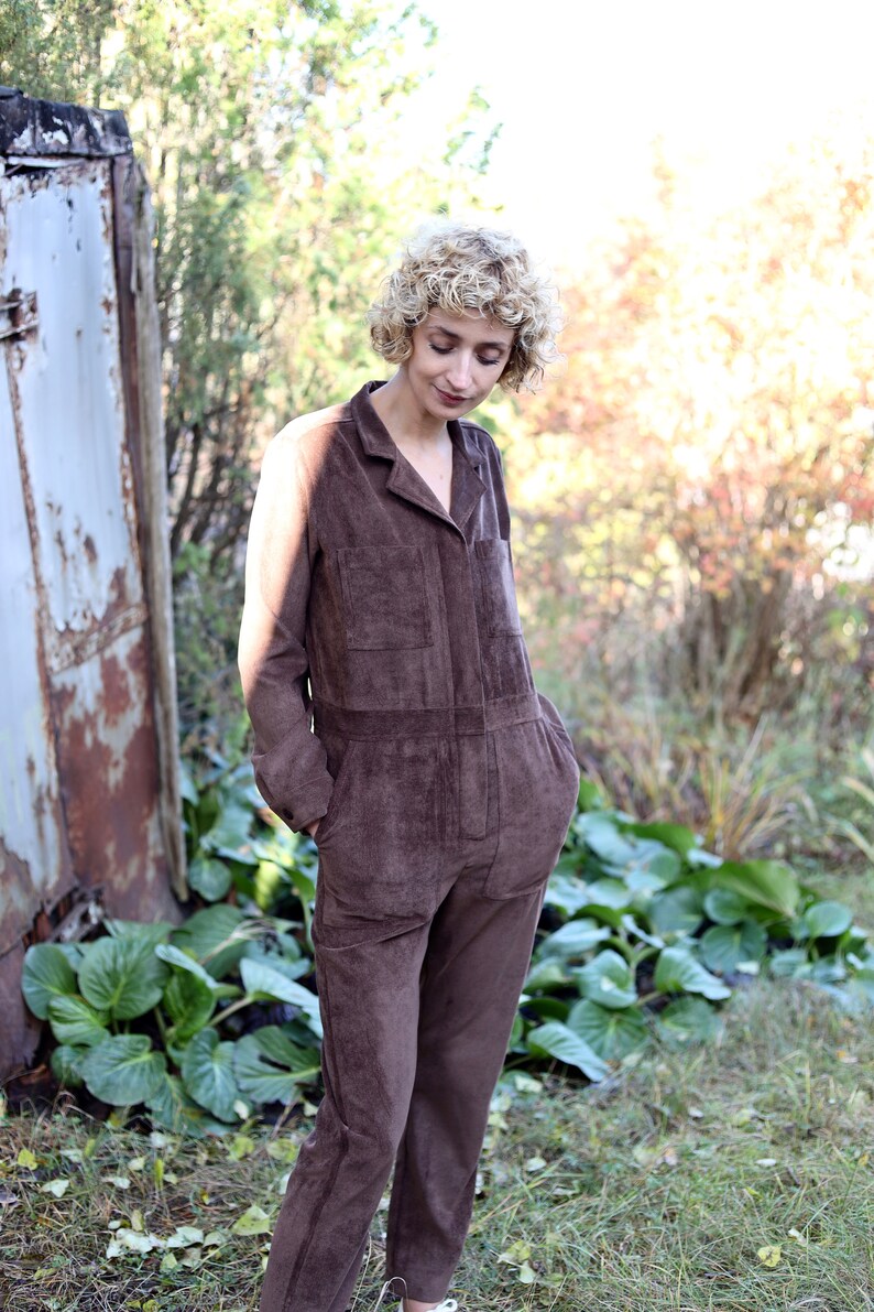 Corduroy long sleeve jumpsuit Long sleeve cord coverall Needlecord jumpsuit OFFON CLOTHING