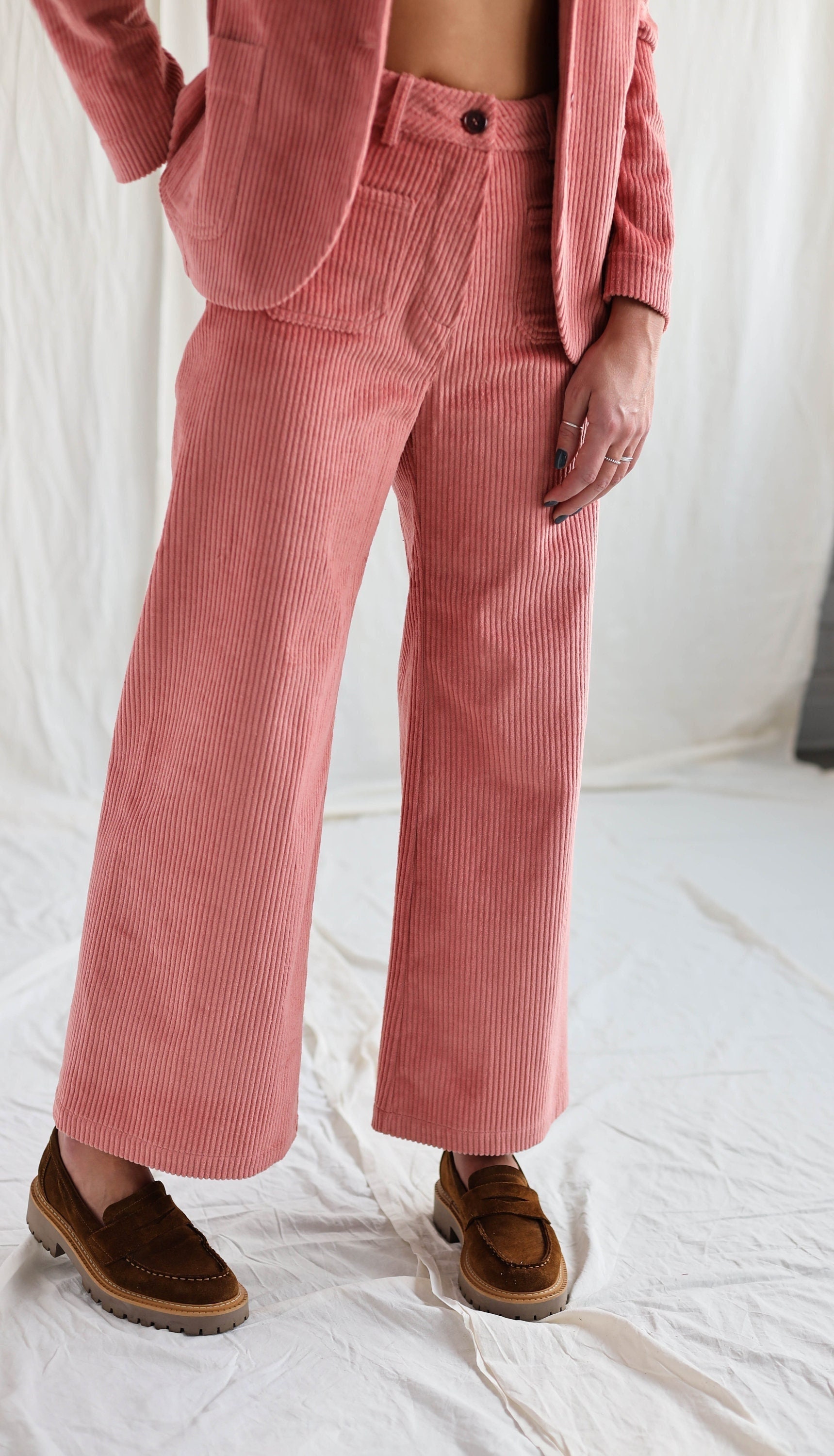Vintage Cut Wide Wale Cord Cropped 