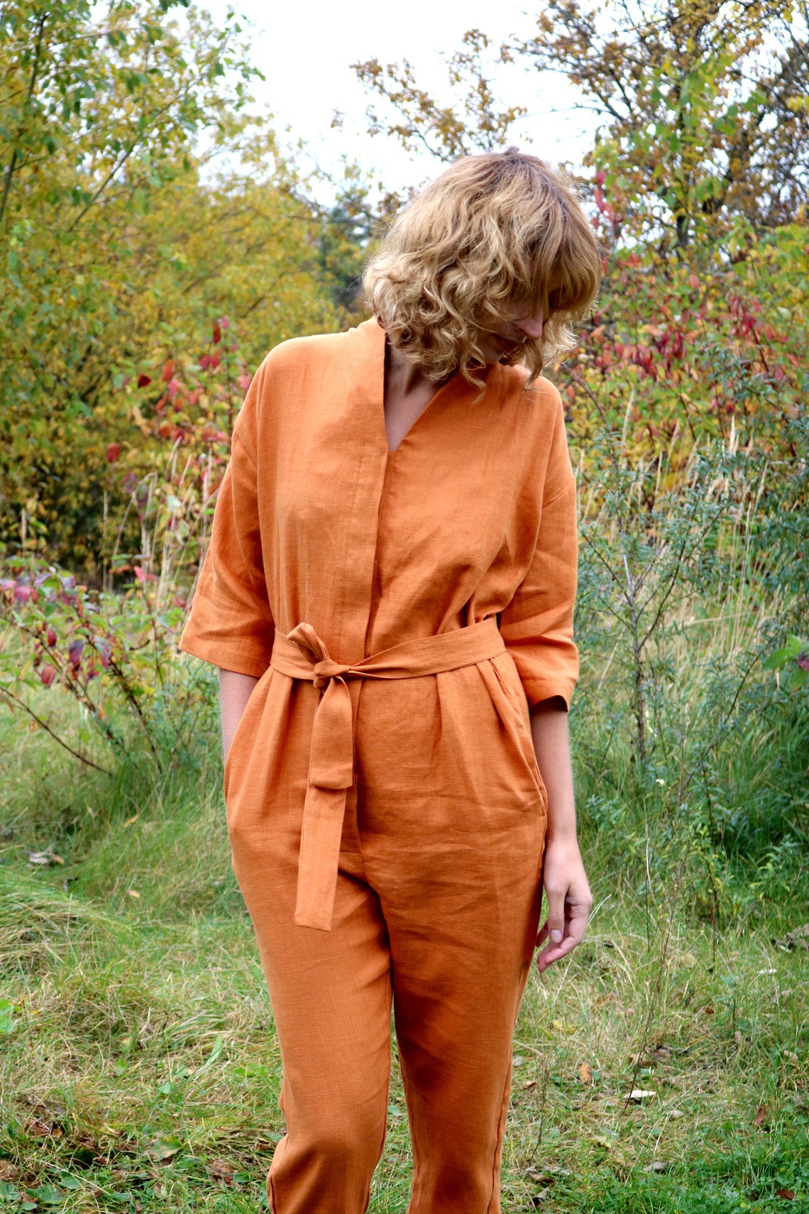 Maternity Linen Jumpsuit Women Overall Linen Overall Etsy