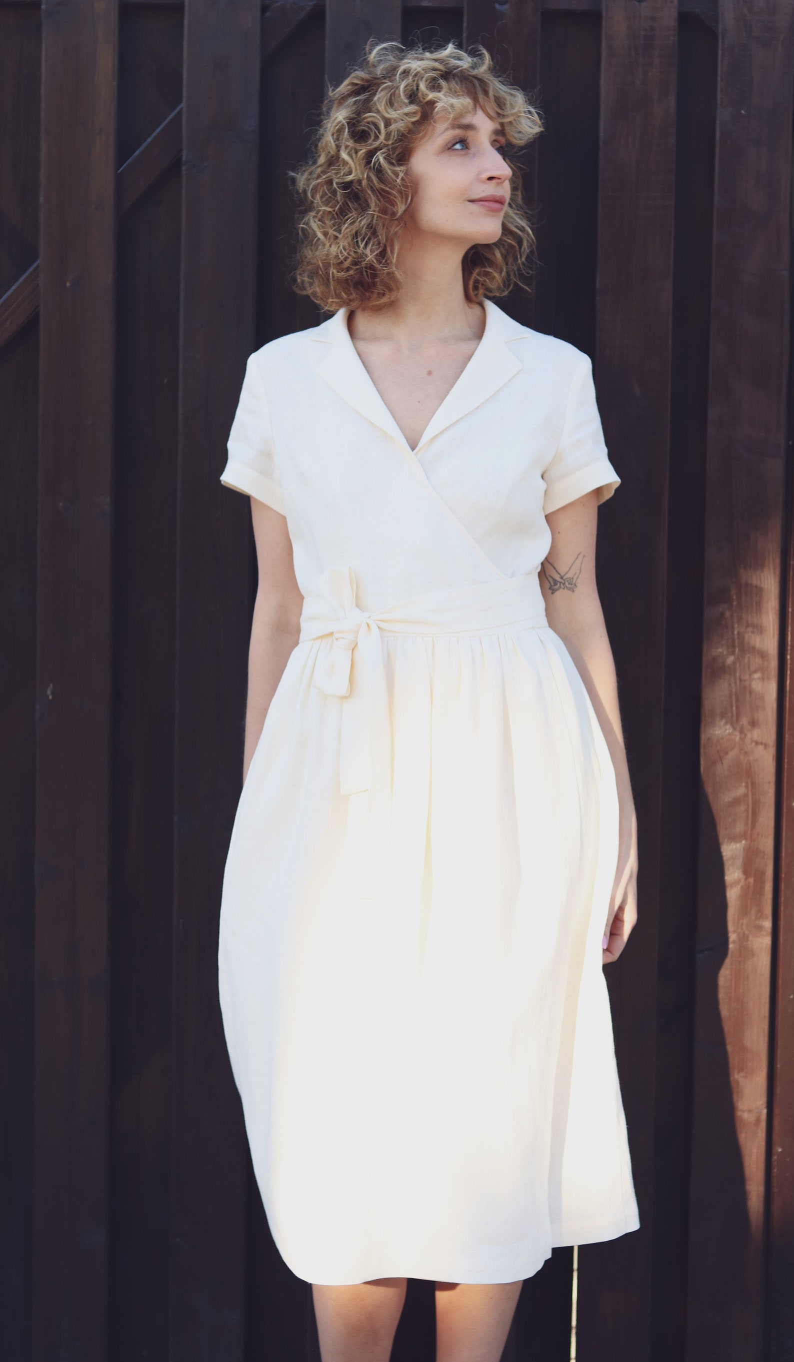 ByLove Collar Wrap Dress main image 1
