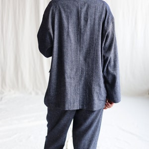 Wool and linen oversized blazer OFFON Clothing image 6