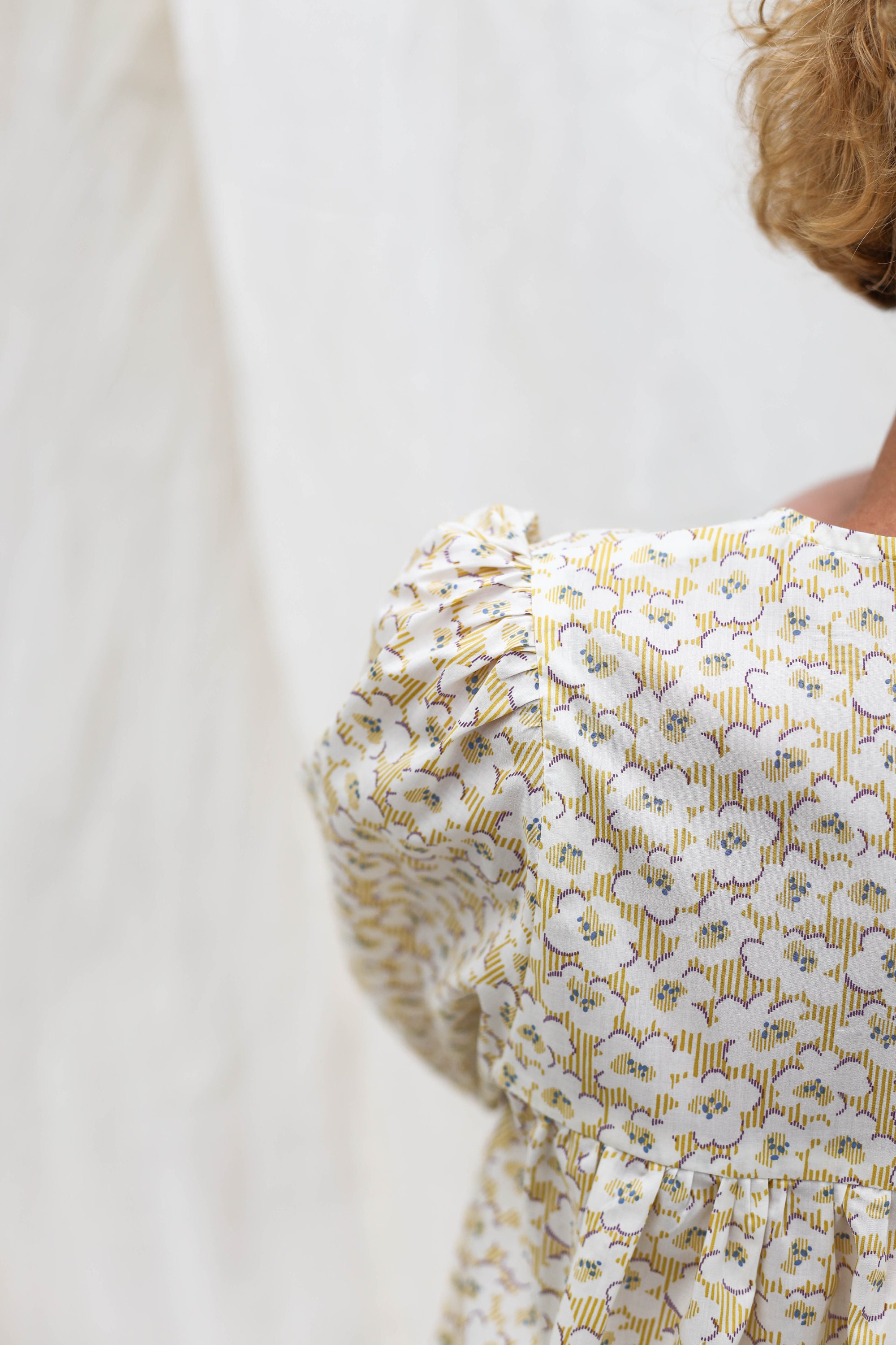 Organic Cotton Dress And Leggings Set Printed Small Flowers main image 1