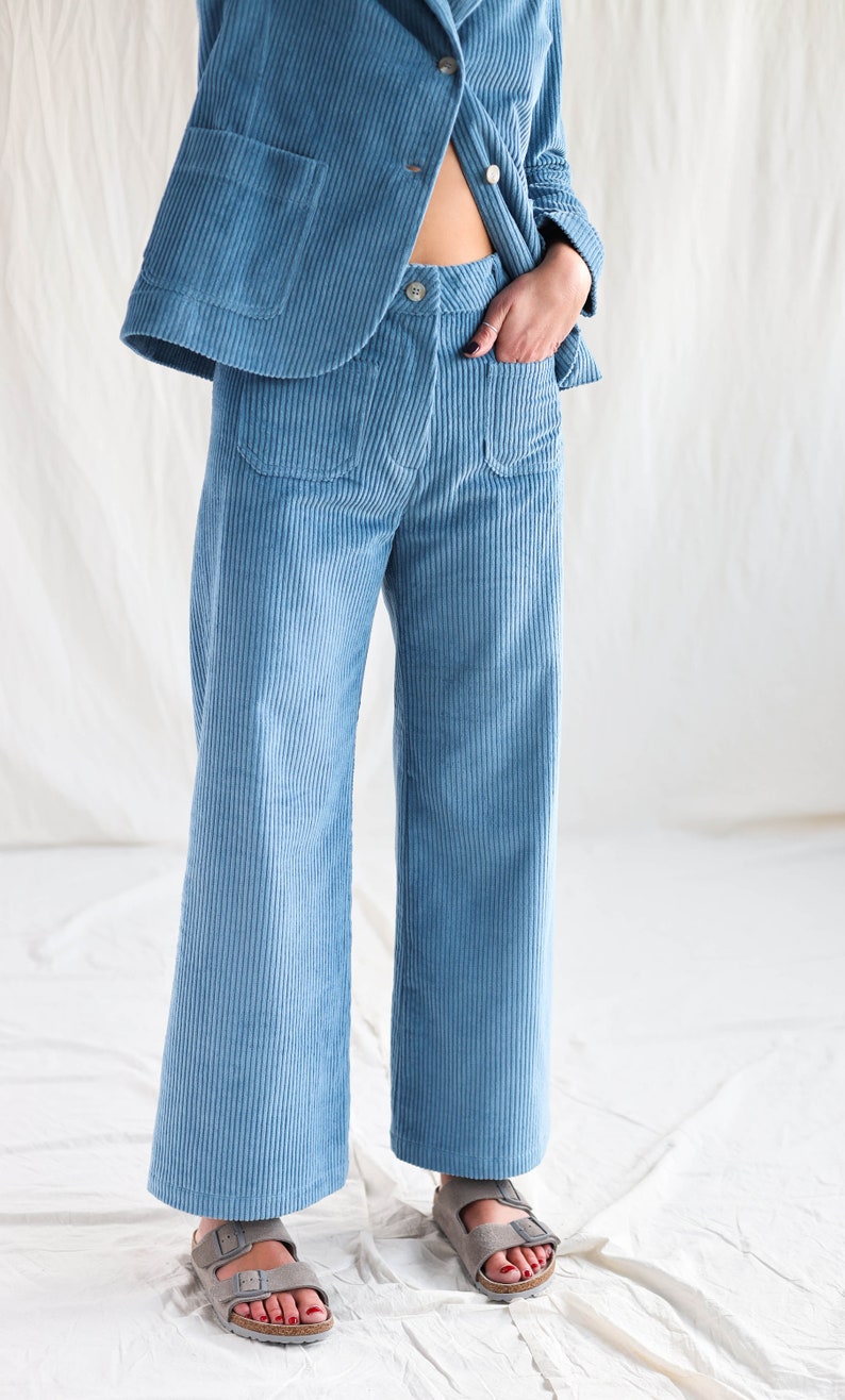 Vintage Cut Wide Wale Cord High Waist Culottes OFFON - Etsy