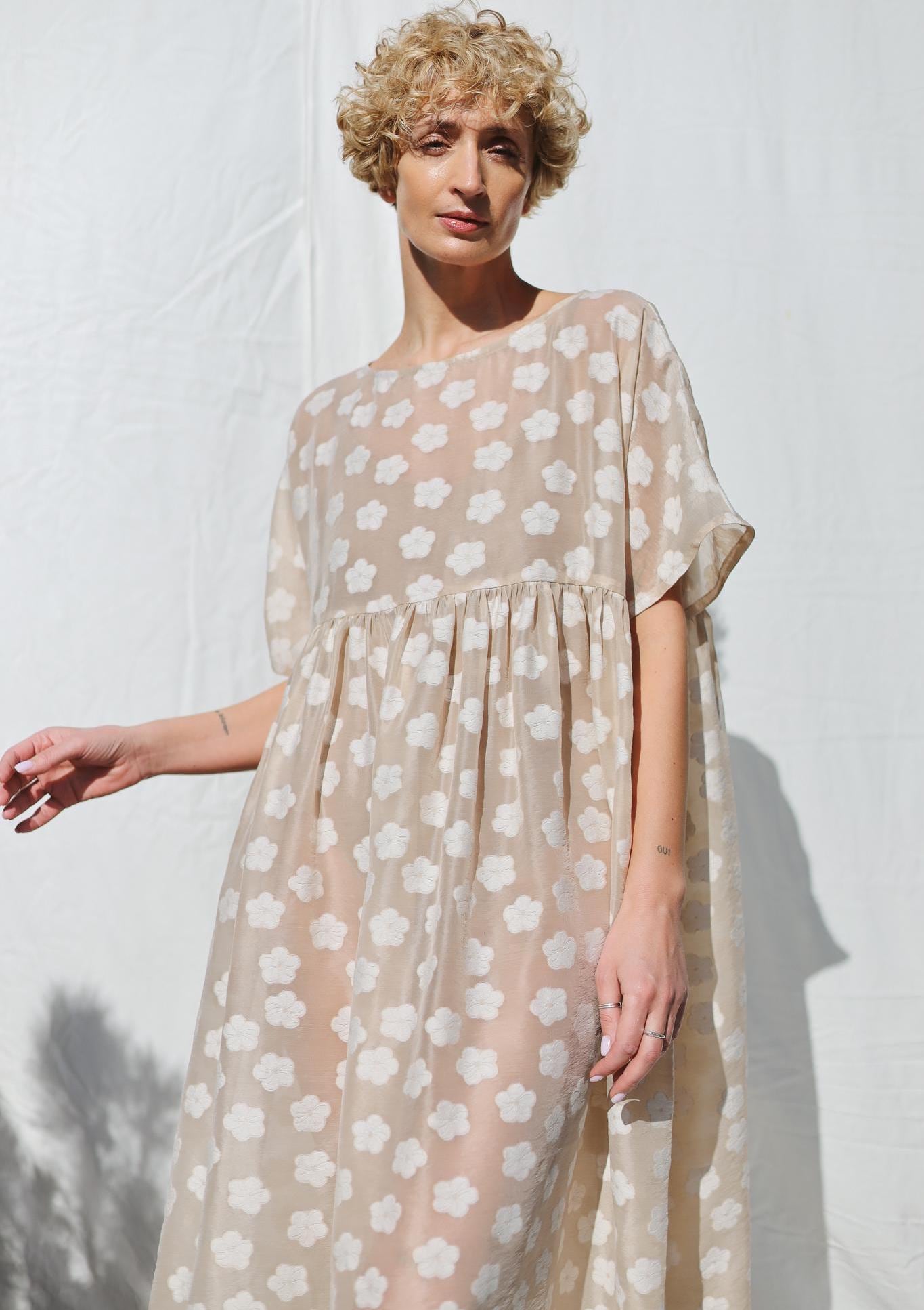 Long Sleeve Costes Maxi Dress Fashion Maxi Jurk Costes Dark Grey