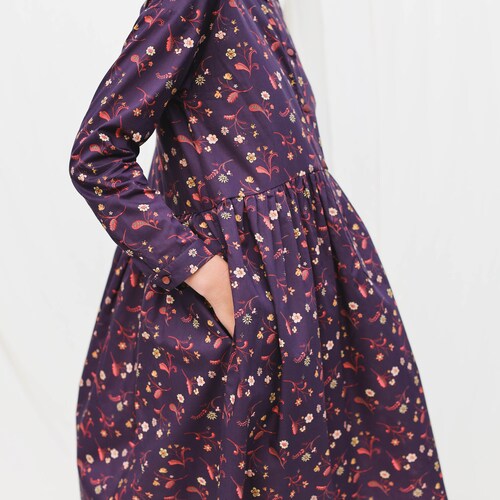 Floral loose silhouette shirtdress PIER shops • OFFON Clothing