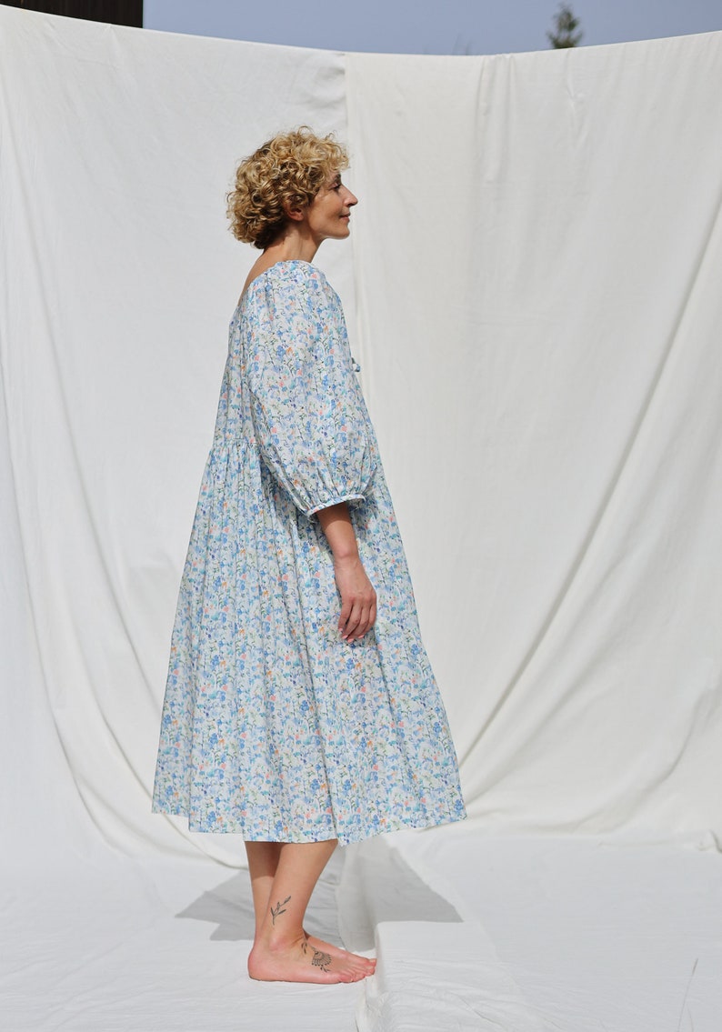 Robe d'été oversize réversible à imprimé floral INKY FIELDS OFFON image 3