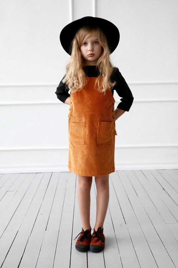 Pinafore Girls Dress / Corduroy ...