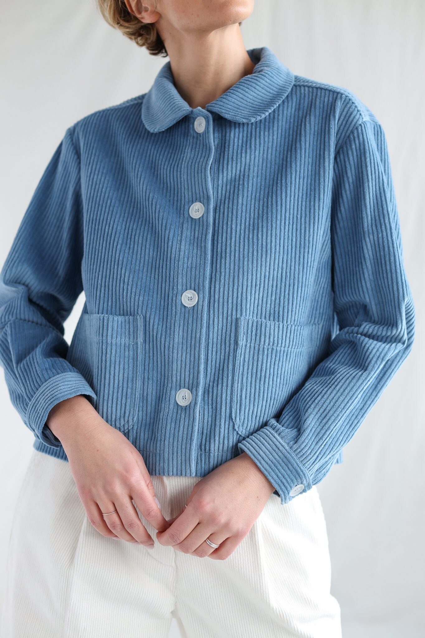 【2plan】Crease mohair non-collar jacket Crease mohair non-collar jacket - 2PLAN | 60% - Asian