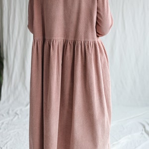 Loose long sleeve wide cord dress MILANA / OFFON CLOTHING image 4