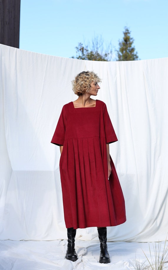 oversized dress sale SALE / Oversized Needlecord Dress VALERIE