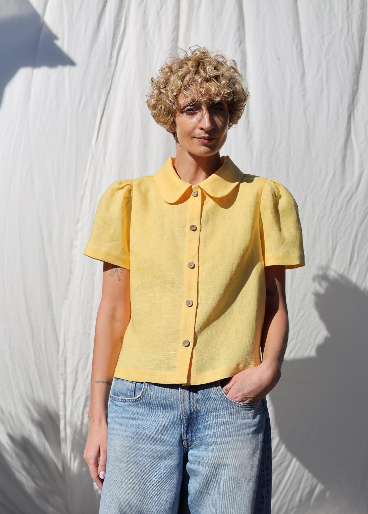 Chemise bouffante en soie France