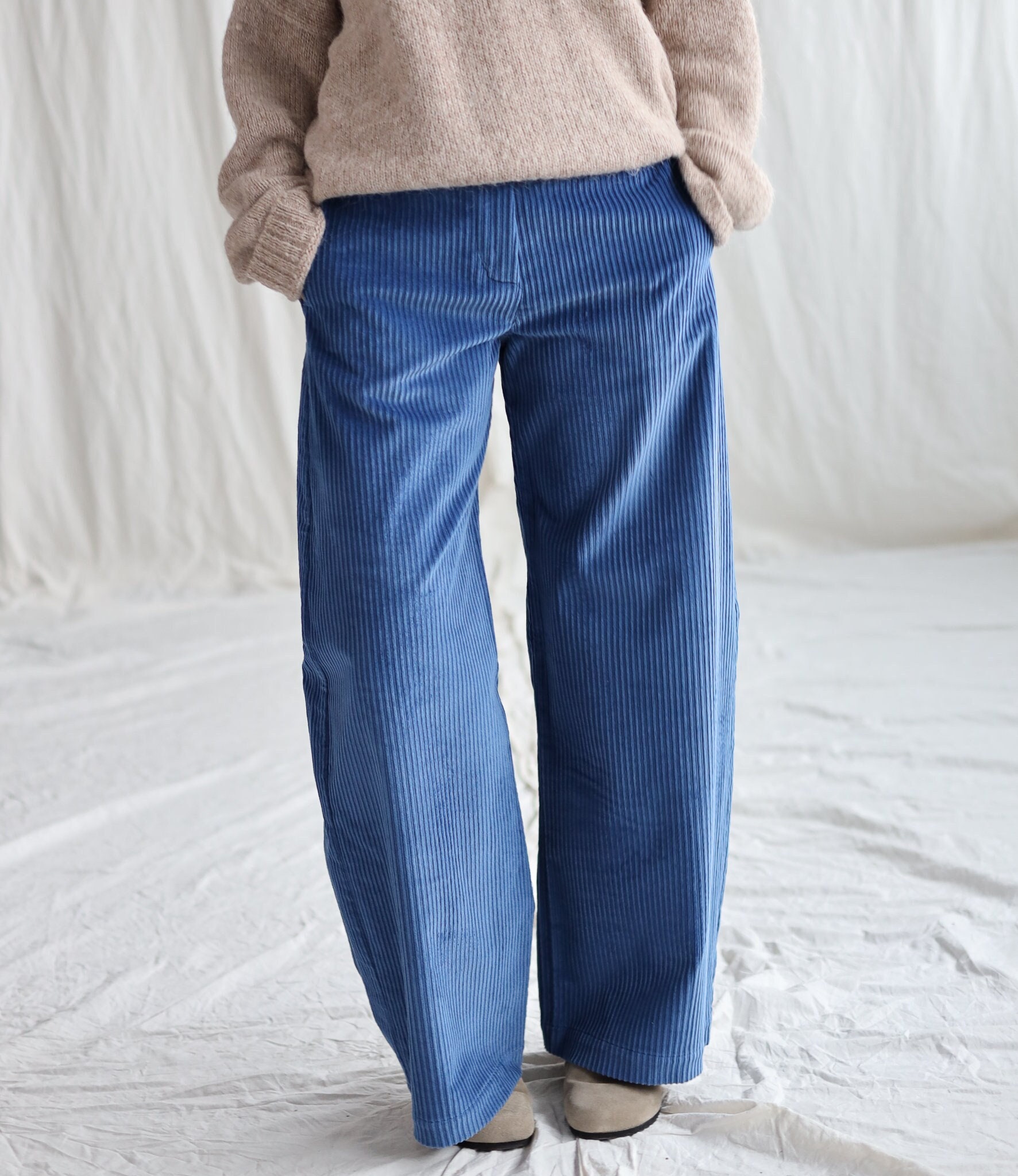 Wide Wale Cord Ballooned Leg Pants • OFFON CLOTHING - Etsy