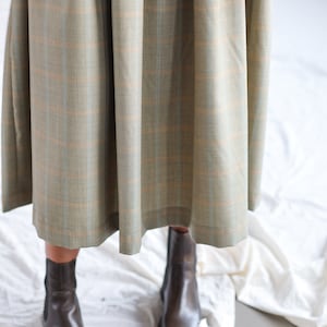 Plaid wool pinafore style dress OFFON Clothing image 10