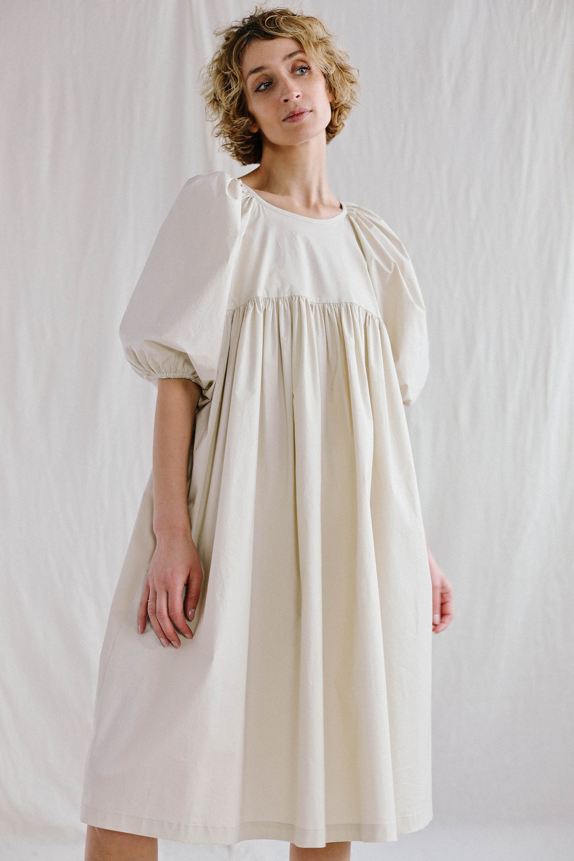 Empire waist raglan sleeve dress BELLE / OFFON CLOTHING | Etsy