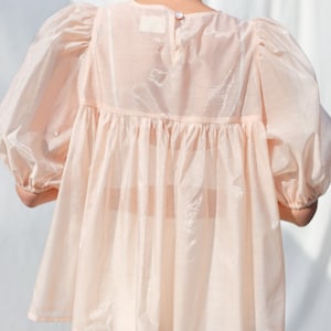 Puffy sleeve viscose organza blouse OFFON CLOTHING image 9