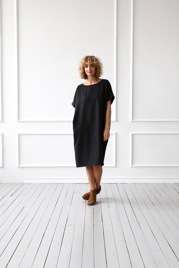 white christmas dresses Black Ruched Maternity Cocktail Dress main image 0