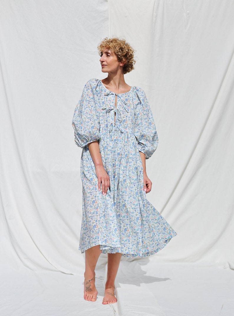 Robe d'été oversize réversible à imprimé floral INKY FIELDS OFFON image 2