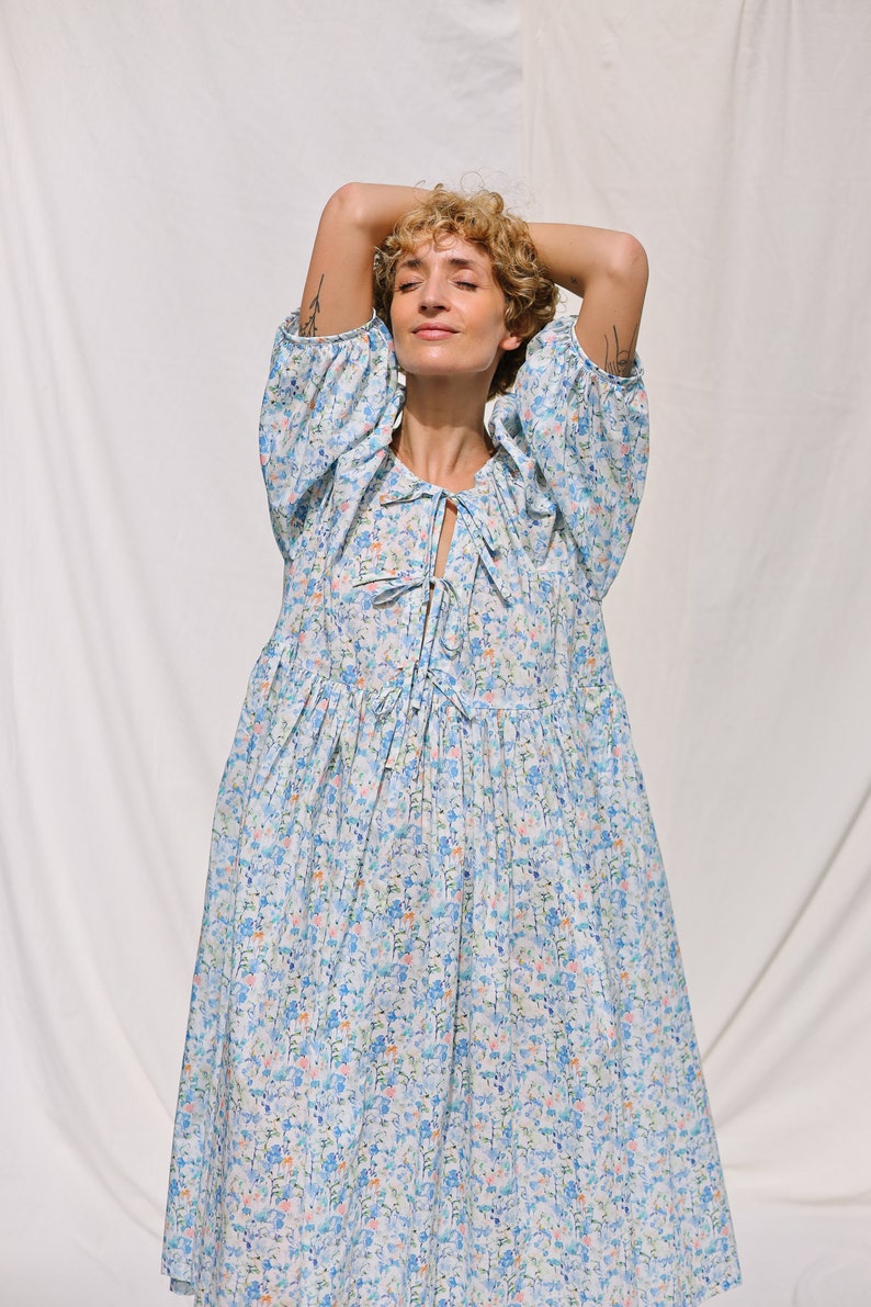 Robe d'été oversize réversible à imprimé floral INKY FIELDS OFFON image 7