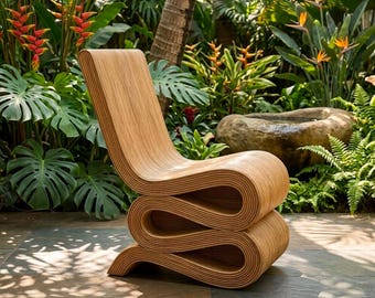 Natuurlijke rotan slangenstoel