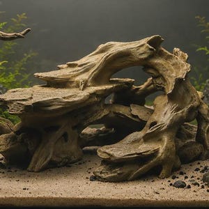 3D-utskrivet tropiskt drivvedsterrarium i grottakvarium - Terrariumdekor - Välj färg och storlek