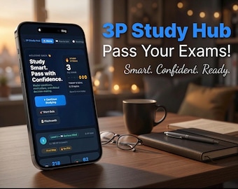 3P Study Hub Web App – NP Exam Prep with Practice Questions, Flashcards & Review