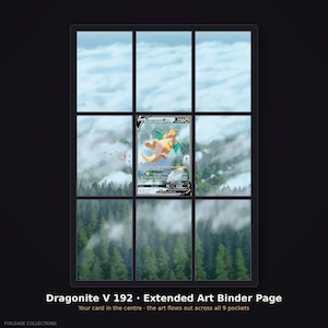 Insert pour classeur Dragonite V Extended Art | Evolving Skies 192