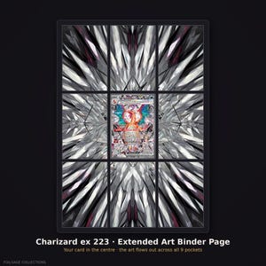 Charizard ex Erweiterter Art-Binder-Einleger | Obsidian Flames 223