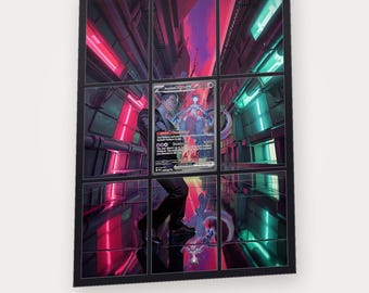 Team Rocket's Mewtwo ex Extended Art Binder Insert | 9 Pocket Binder Page | Pokemon Binder Display