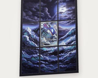 Kyogre Extended Art Binder Inserts | Storm Emeralda 9 Pocket Page (Digital Download)