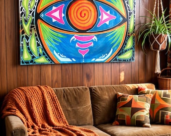 Original abstract acrylic painting on canvas