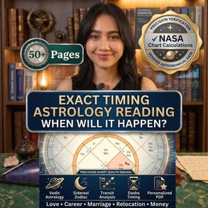 When Will It Happen? Vedic Timing Astrology Reading, Exact Time Frame Prediction, Sidereal Birth Chart Analysis, Love Career Marriage Timing