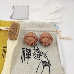 Premium Apple Orchard Lion Head Walnut Pair Wenwan Handheld Fidget Collectible Gift Set