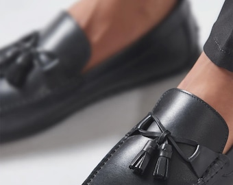 Edifice Hide Herr Loafers i Läder med Tofsar
