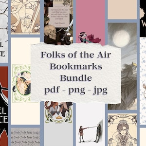 15 Fae Fantasy Printable Bookmarks | PDF PNG JPG | Fantasy Reader Bookmark Bundle | Romantasy Bookmarks | Book Lover Gift | Instant Download