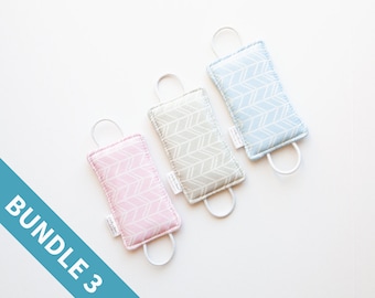 Door Silencer Cushion Covers - Set Of 6 Padded Latch Covers For Baby Nursery, Dorms & Quiet Spaces