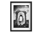 L'Arc de Triomphe, Wrapped - Black and White Photo Print - Contemporary Art Ephemera - Home Decor and Unique Gift - Limited Edition