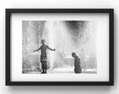 The Trocadero Bathers 02 - Black and White Photo - Limited Edition