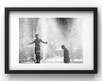 Les baigneurs du Trocadero 02 - Photo en noir et blanc - Edition Limitée