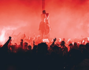 Ultras Celebration: PSG Victory in the street - Photojournalism Art Print